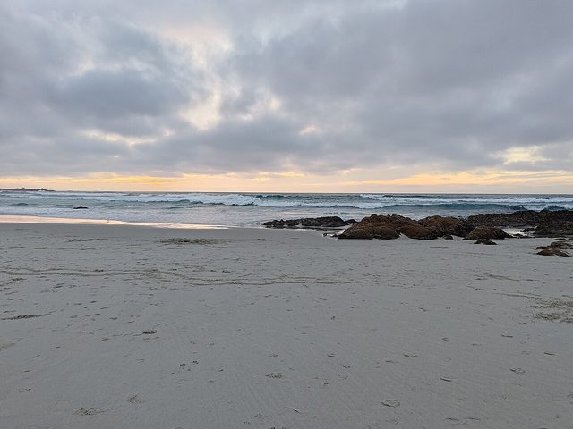 Asilomar State Beach at sunset
