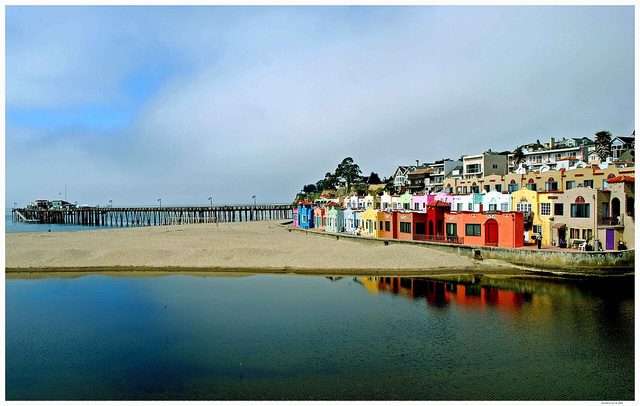 Capitola beach and wharf